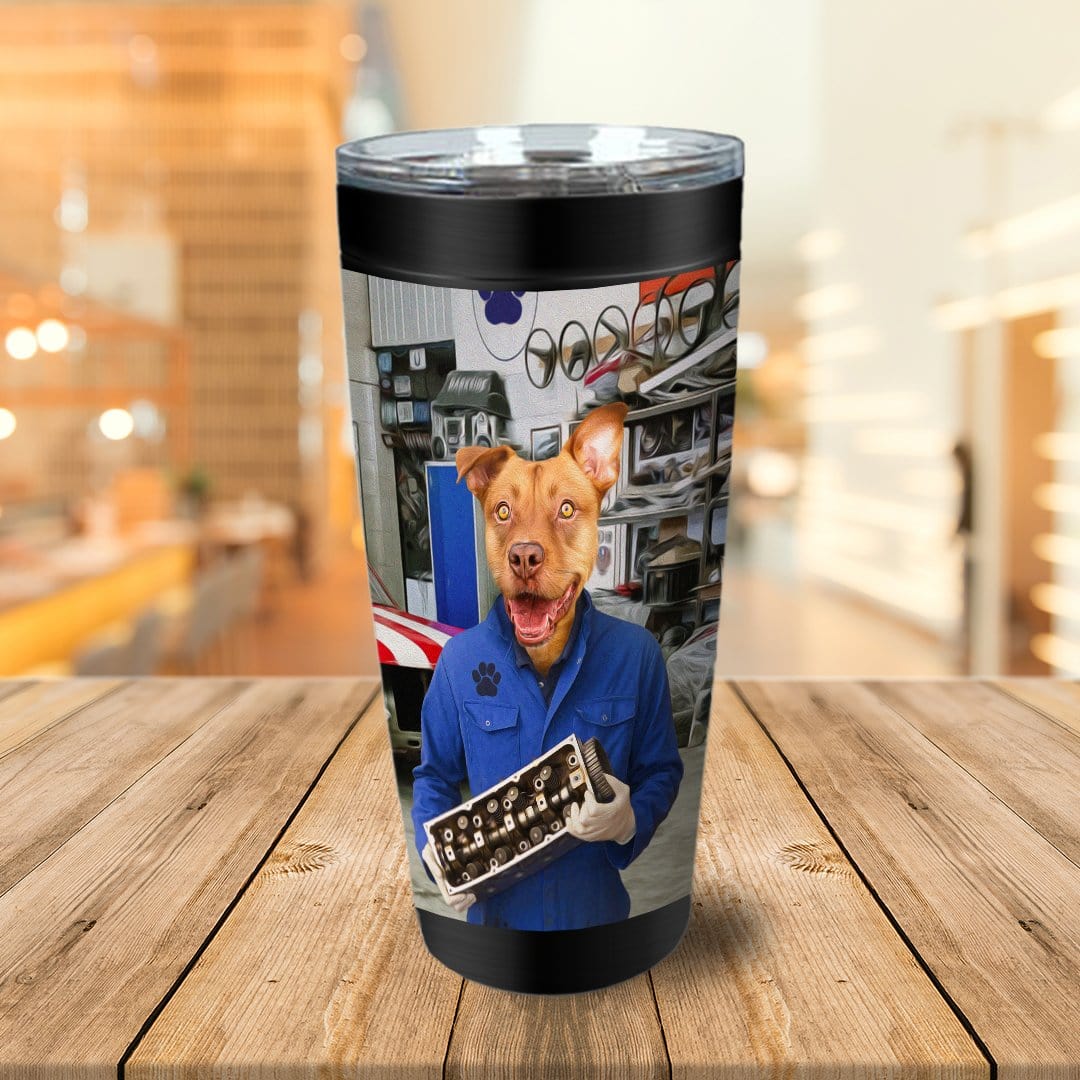 &#39;The Mechanic&#39; Personalized Tumbler