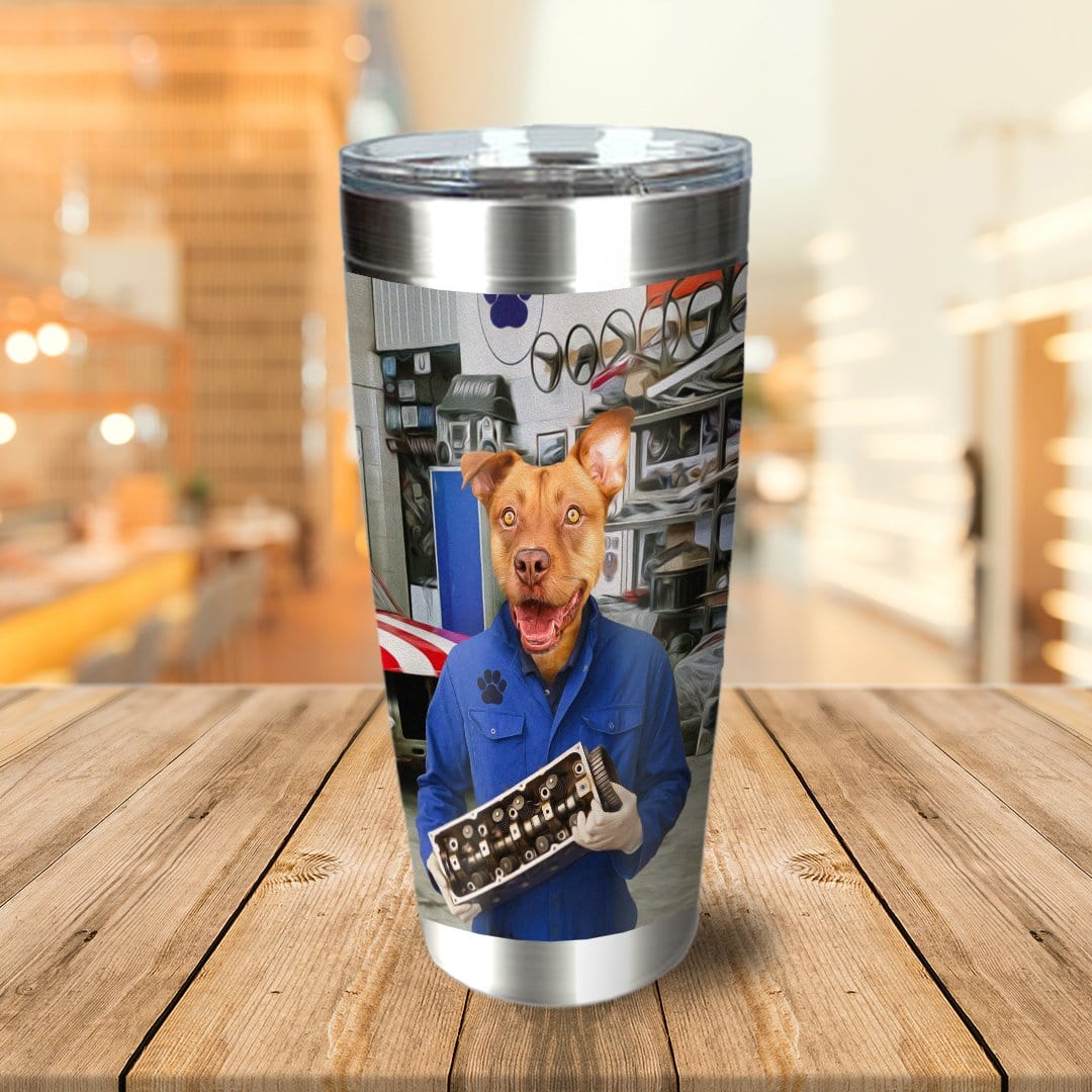 &#39;The Mechanic&#39; Personalized Tumbler