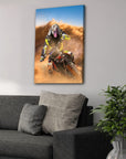 'The Motocross Rider' Personalized Pet Canvas