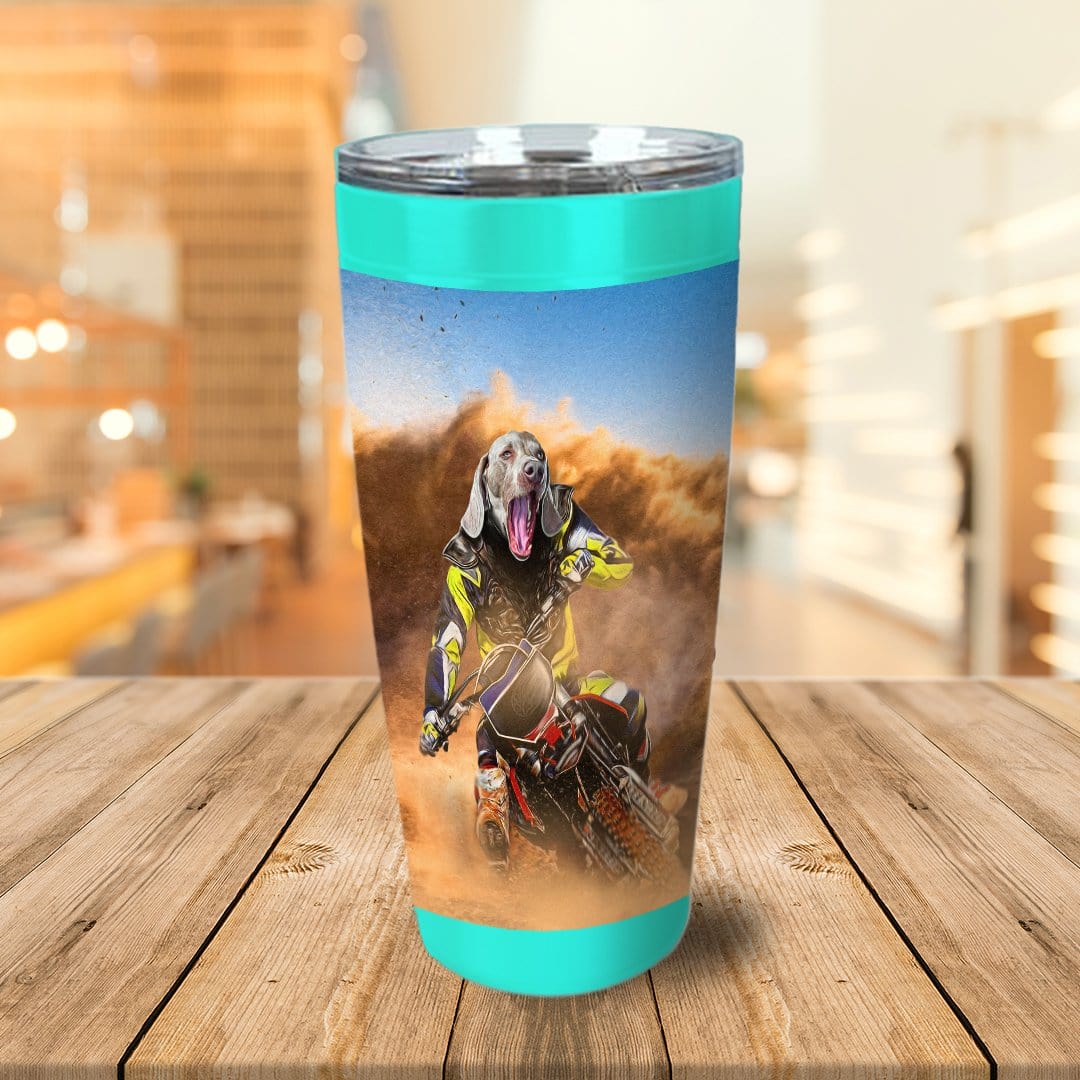 &#39;The Motocross Rider&#39; Personalized Tumbler