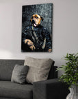 'The Navy Veteran' Personalized Pet Canvas