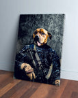 'The Navy Veteran' Personalized Pet Canvas