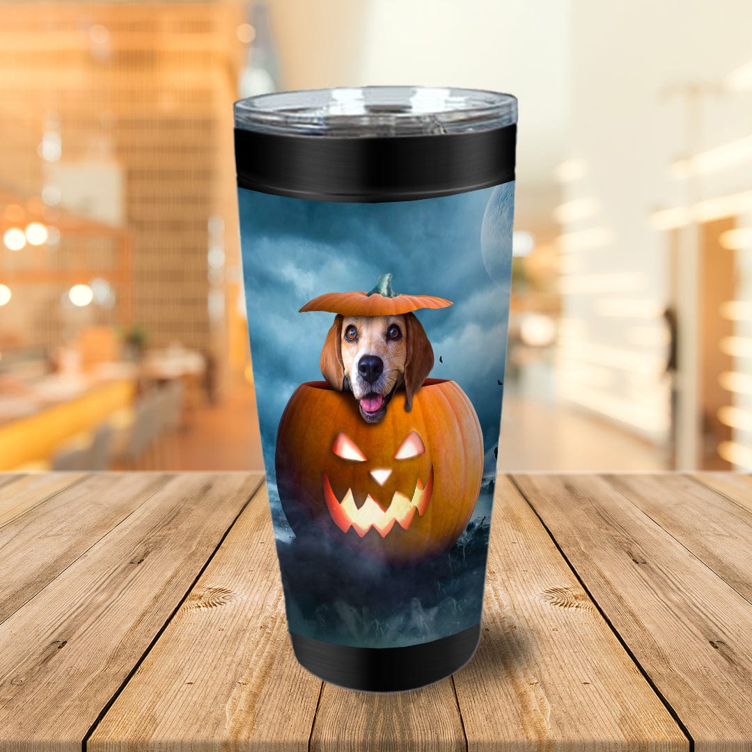 &#39;The Pawmpkin&#39; Personalized Tumbler