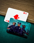 'The Police Officers' Personalized 3 Pet Playing Cards