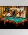 Manta personalizada para 5 mascotas 'The Pool Players' 