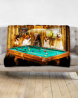 'The Pool Players' Personalized 5 Pet Blanket