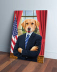 'The President' Personalized Pet Canvas