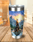 'The Retro Wolf' Personalized Tumbler