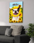 'The Sunflower' Personalized Pet Canvas