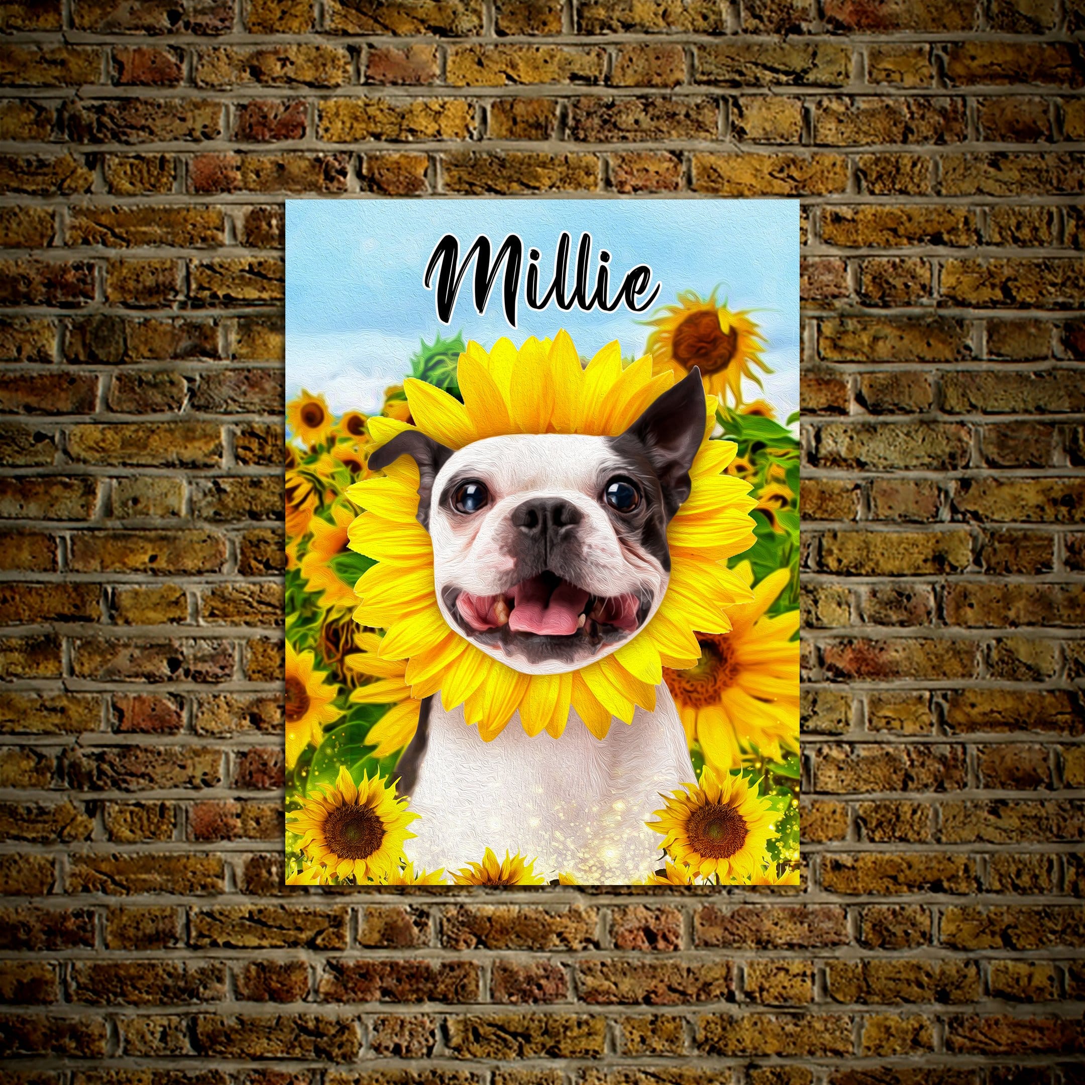 Póster Mascota personalizada &#39;El Girasol&#39;