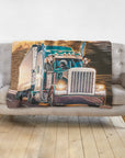 'The Truckers' Personalized 3 Pet Blanket