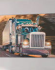 'The Truckers' Personalized 3 Pet Canvas