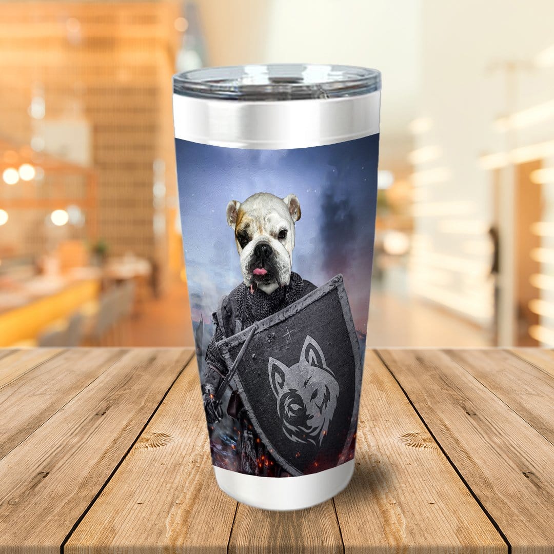 &#39;The Warrior&#39; Personalized Tumbler