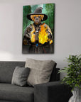 'The Wizard' Personalized Pet Canvas