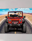 'The Yeep Cruiser' Personalized Pet Canvas