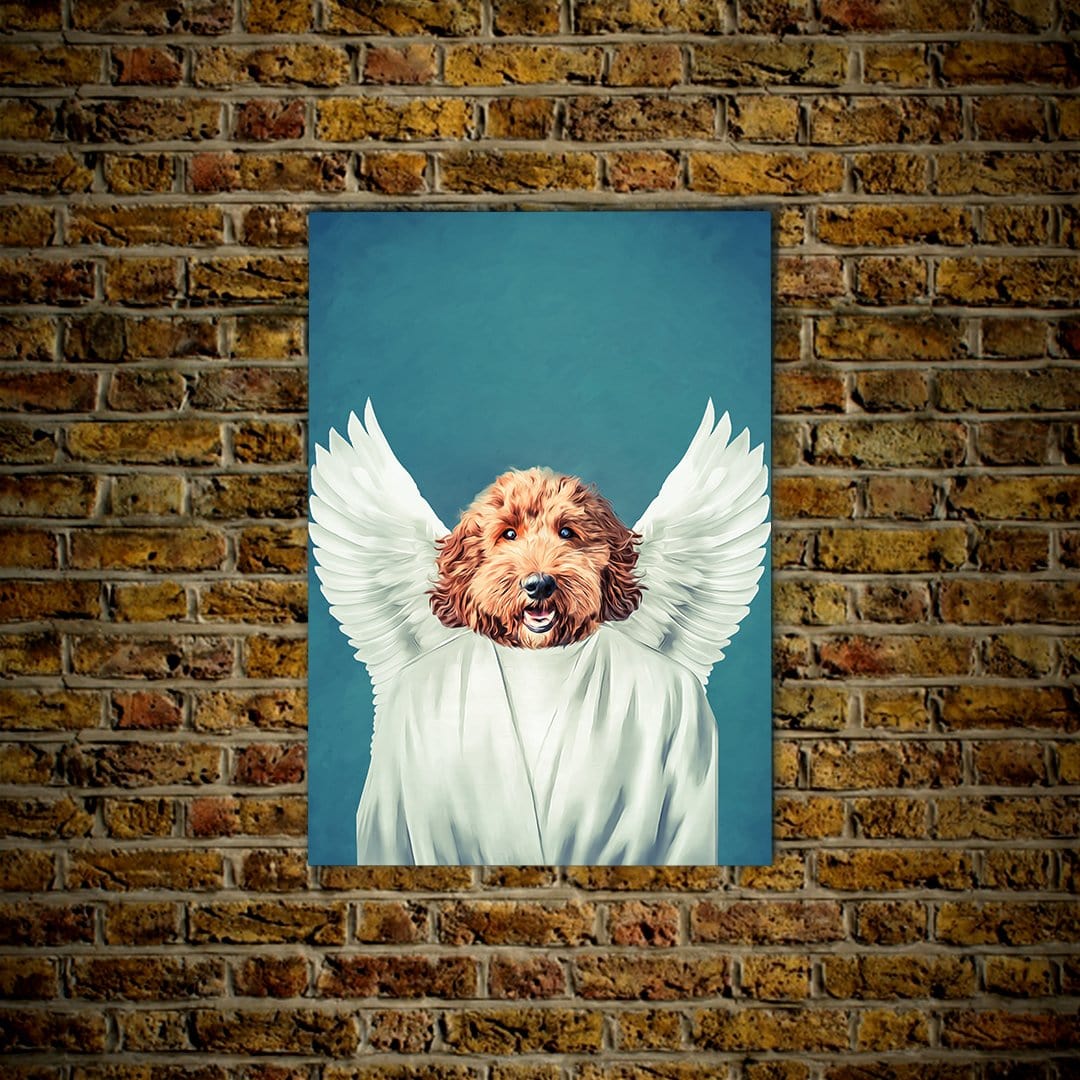 El ángel: cartel de perro personalizado