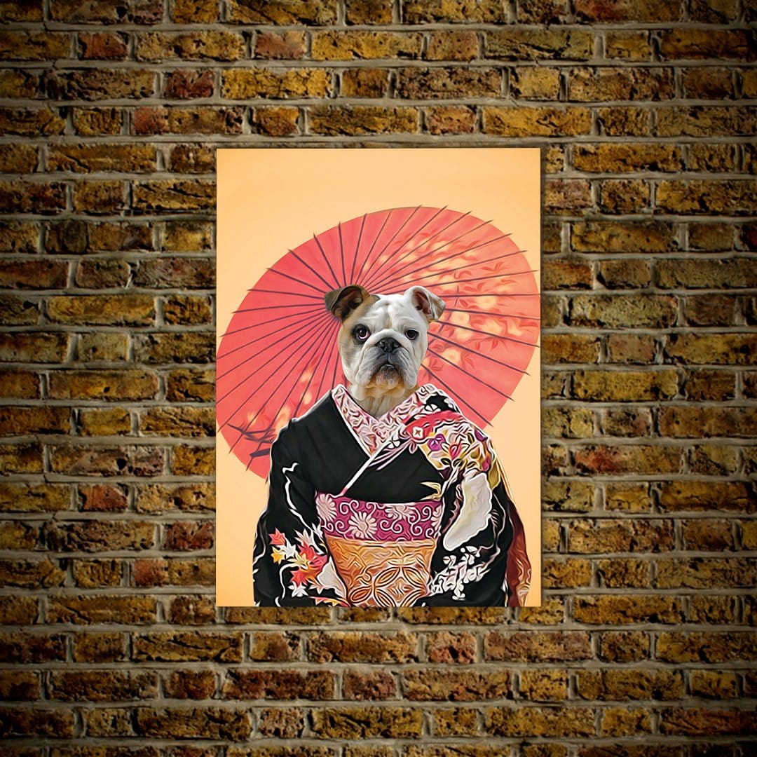 Memorias de una Doggeisha: perro personalizado Póster