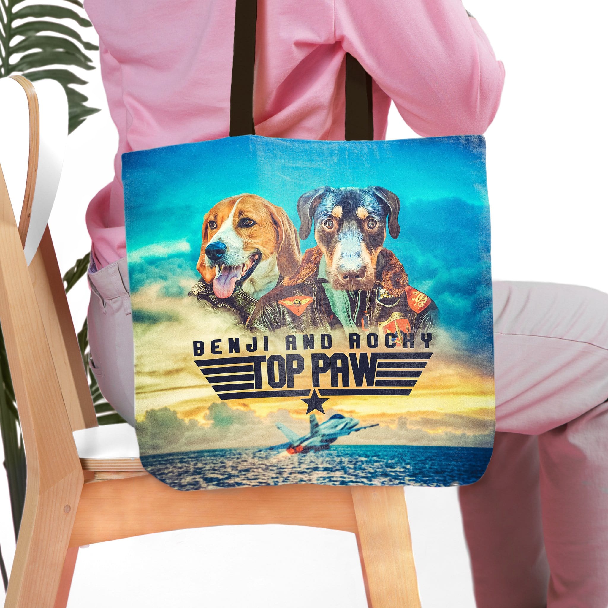 Bolsa de tela personalizada 2 &#39;Top Paw&#39;