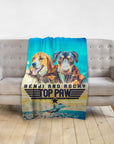 'Top Paw' Personalized 2 Pet Blanket