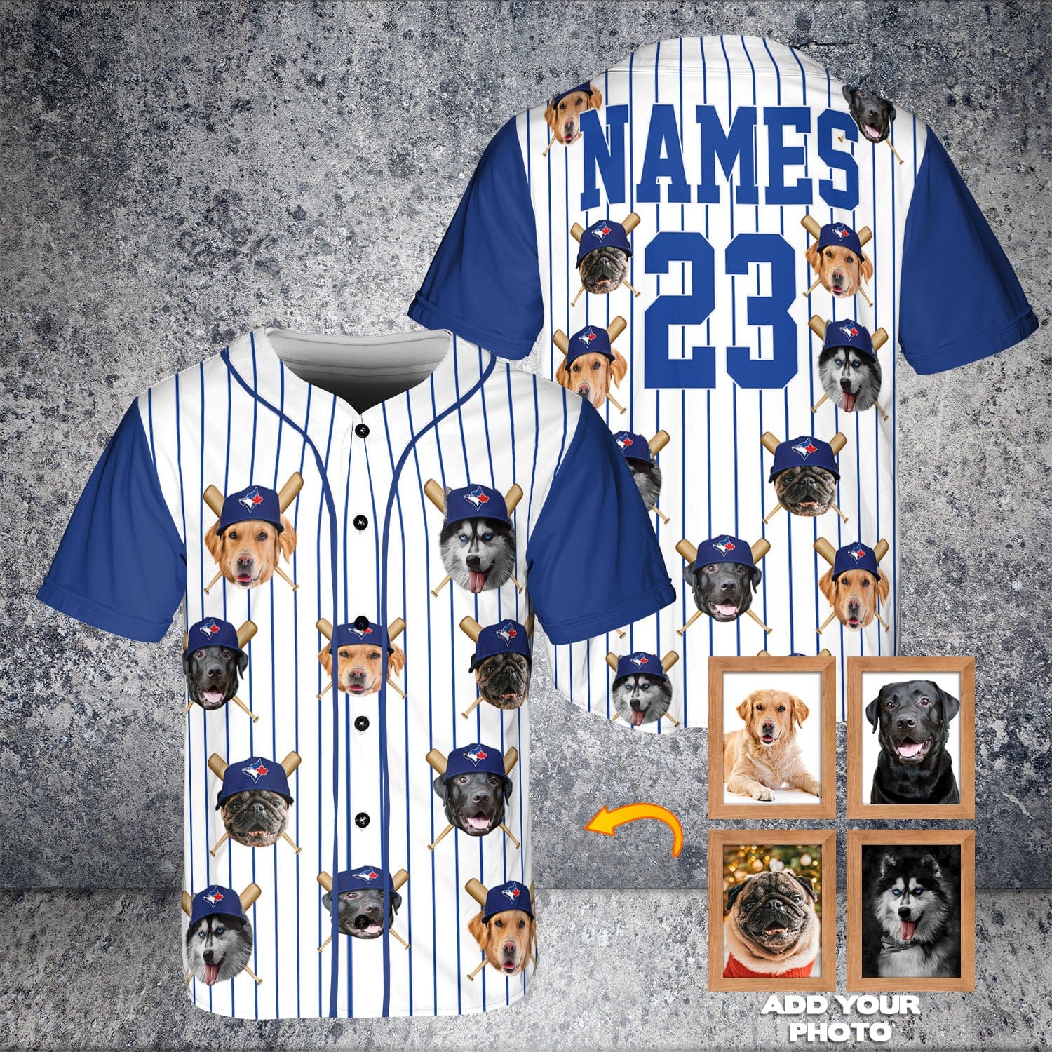 Jersey de béisbol personalizado de los perros azules de Toronto