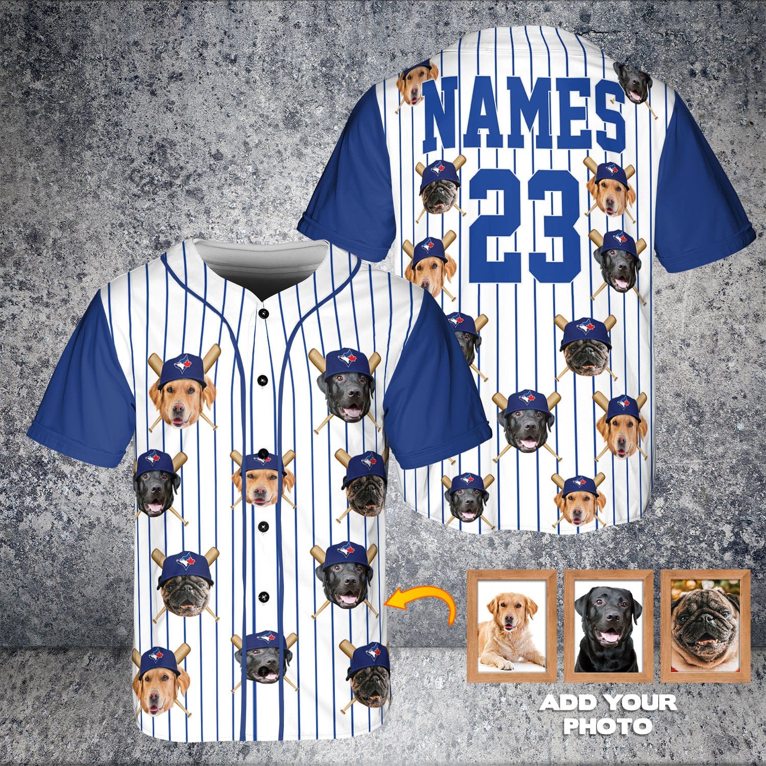 Jersey de béisbol personalizado de los perros azules de Toronto