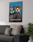 'Trailer Park Dogs 2' Personalized 2 Pet Canvas