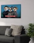 'Trailer Park Dogs 3' Personalized 3 Pet Canvas