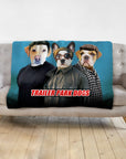 'Trailer Park Dogs' Personalized 3 Pet Blanket