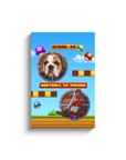 Retro Video Game Personalized Pet Canvas