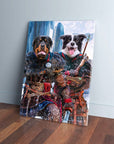 'The Viking Warriors' Personalized 2 Pet Canvas