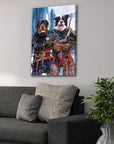 'The Viking Warriors' Personalized 2 Pet Canvas