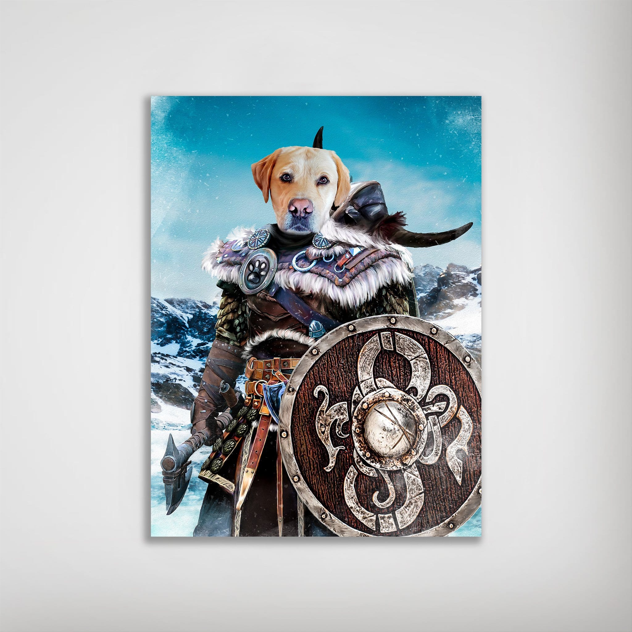 Póster Perro personalizado &#39;Viking Warrior&#39;