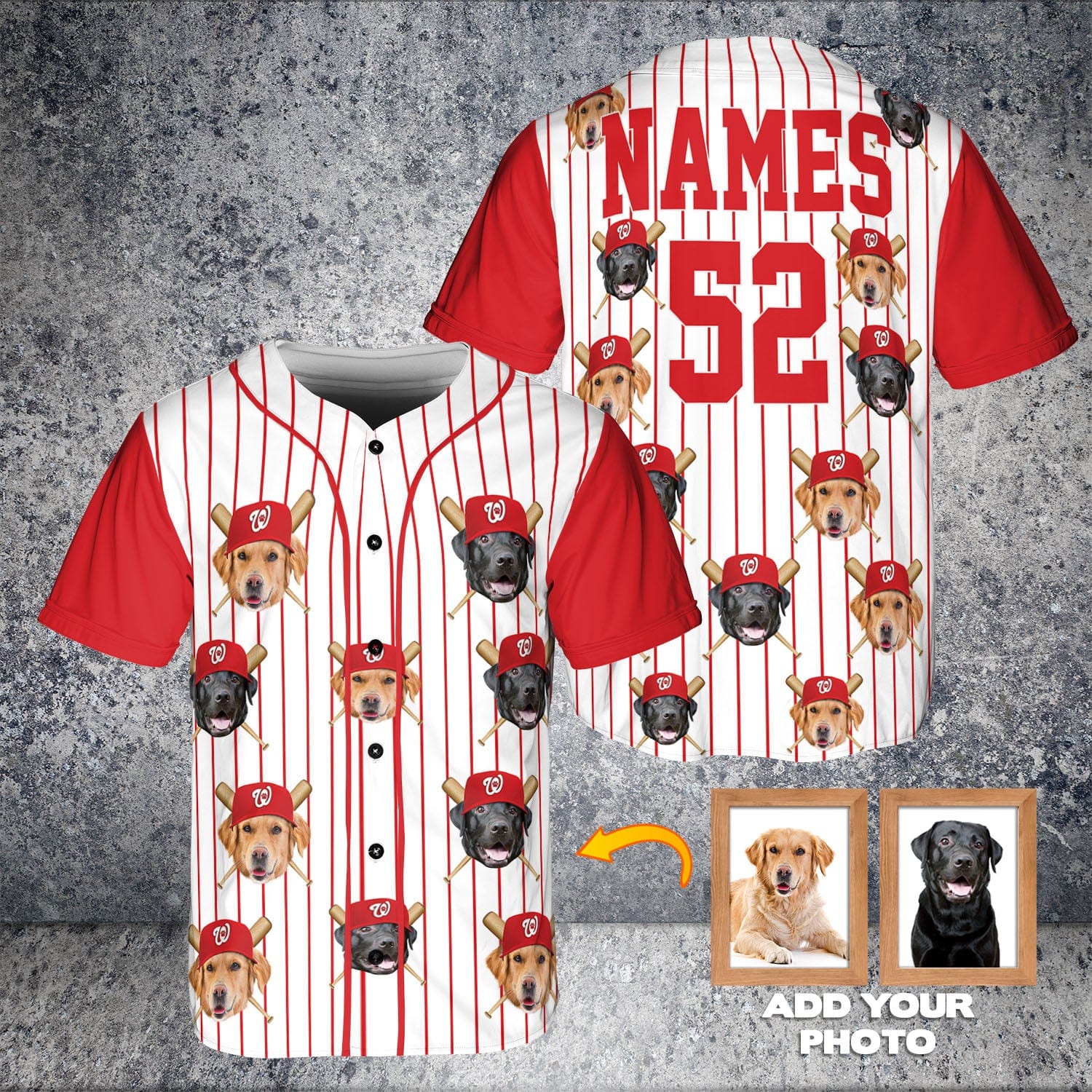 Camiseta de béisbol personalizada de Washington Nationpaws