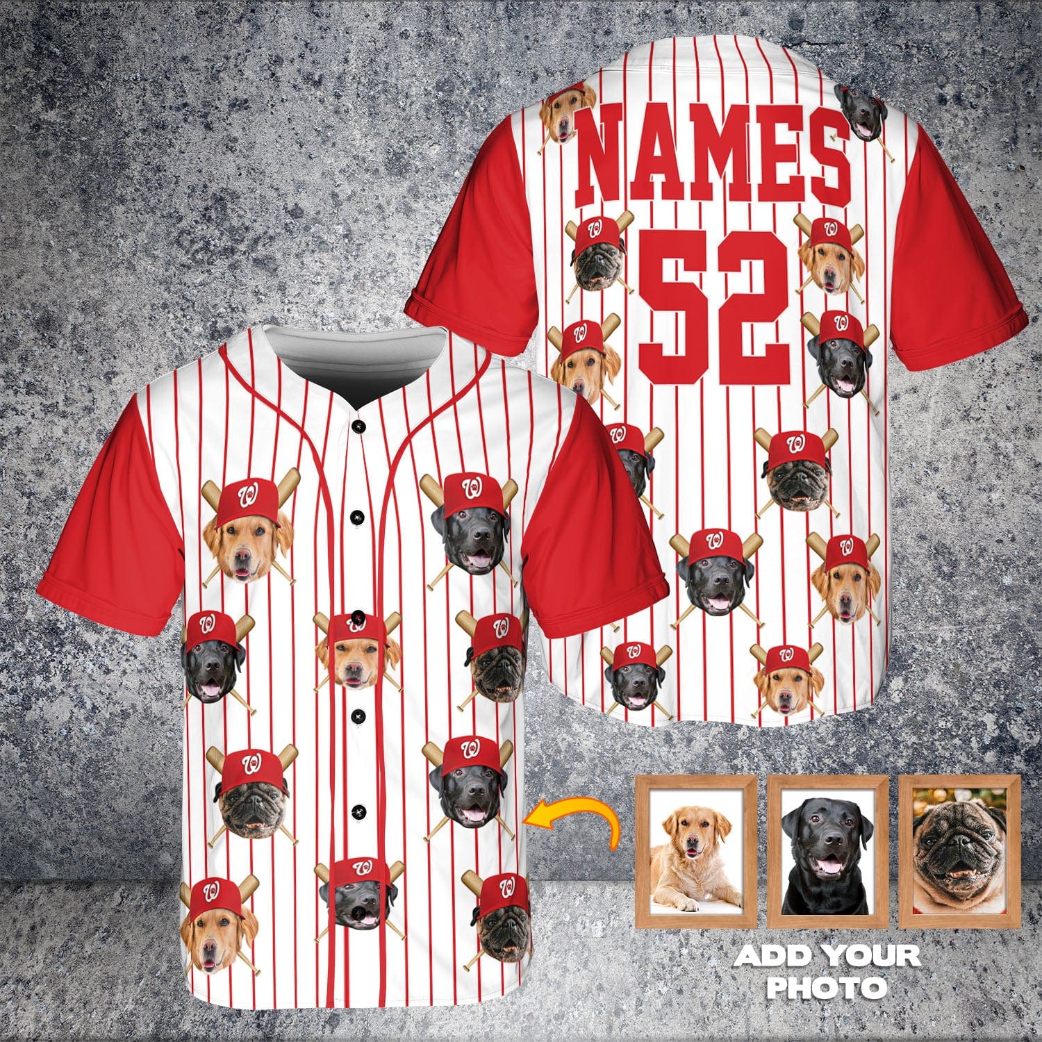 Camiseta de béisbol personalizada de Washington Nationpaws