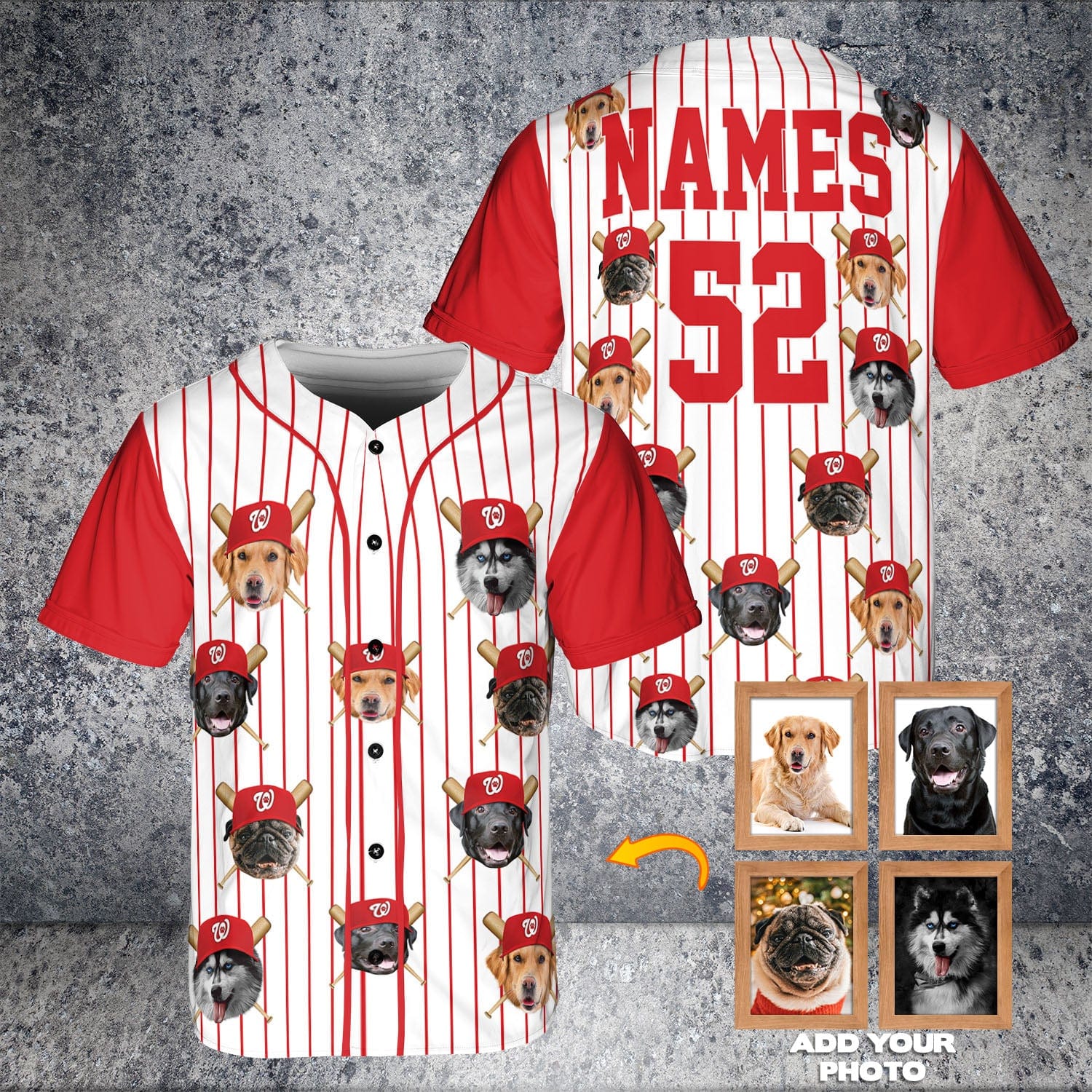 Camiseta de béisbol personalizada de Washington Nationpaws