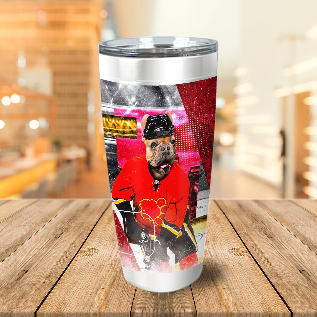 &#39;Calgary Doggos Hockey&#39; Personalized Tumbler