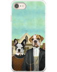 'American Pawthic' Personalized 2 Pet Phone Case