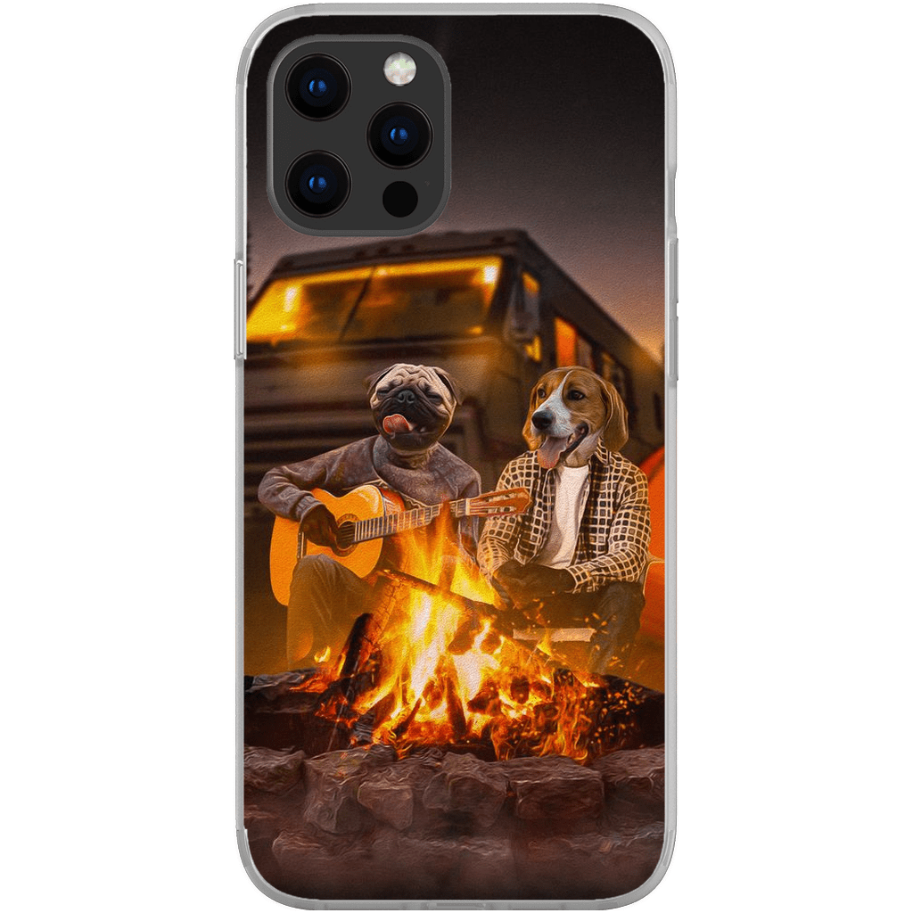 &#39;The Campers&#39; Personalized 2 Pet Phone Case