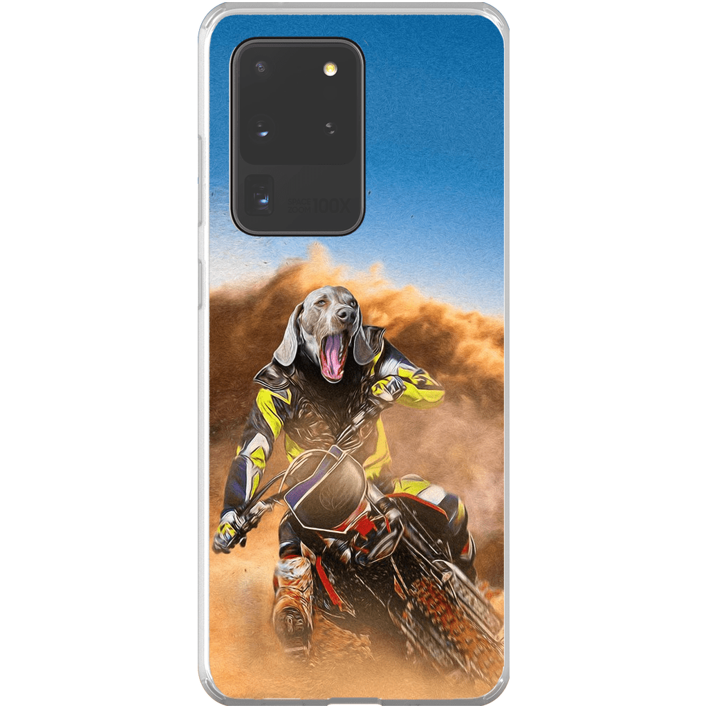 &#39;The Motocross Rider&#39; Personalized Phone Case