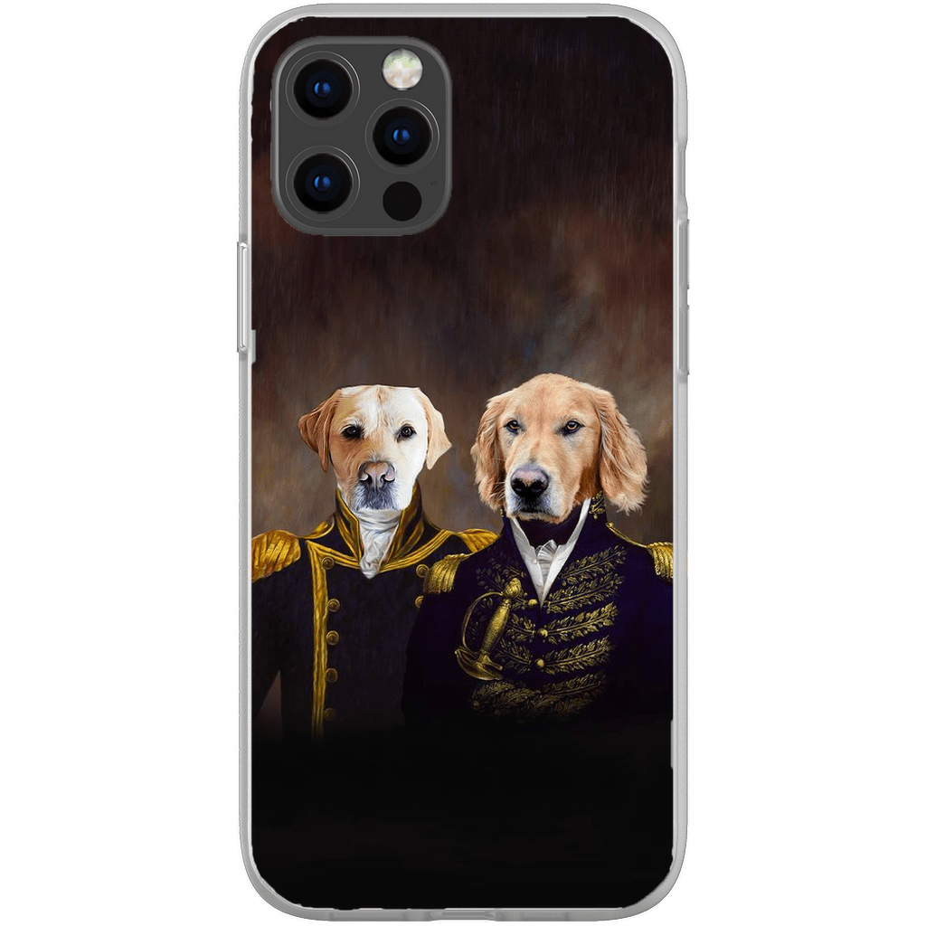 &#39;The Admiral and the Captain&#39; Personalized 2 Pet Phone Case