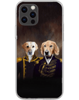 Funda personalizada para teléfono con 2 mascotas 'El Almirante y el Capitán'