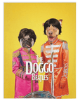 'The Doggo Beatles' Personalized 2 Pet Blanket