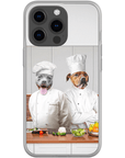 Funda personalizada para teléfono con 2 mascotas 'The Chefs'