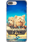 Funda personalizada para teléfono con 2 mascotas 'Top Paw'