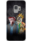 Funda personalizada para teléfono con 2 mascotas '2Paw And Notorious DOG'