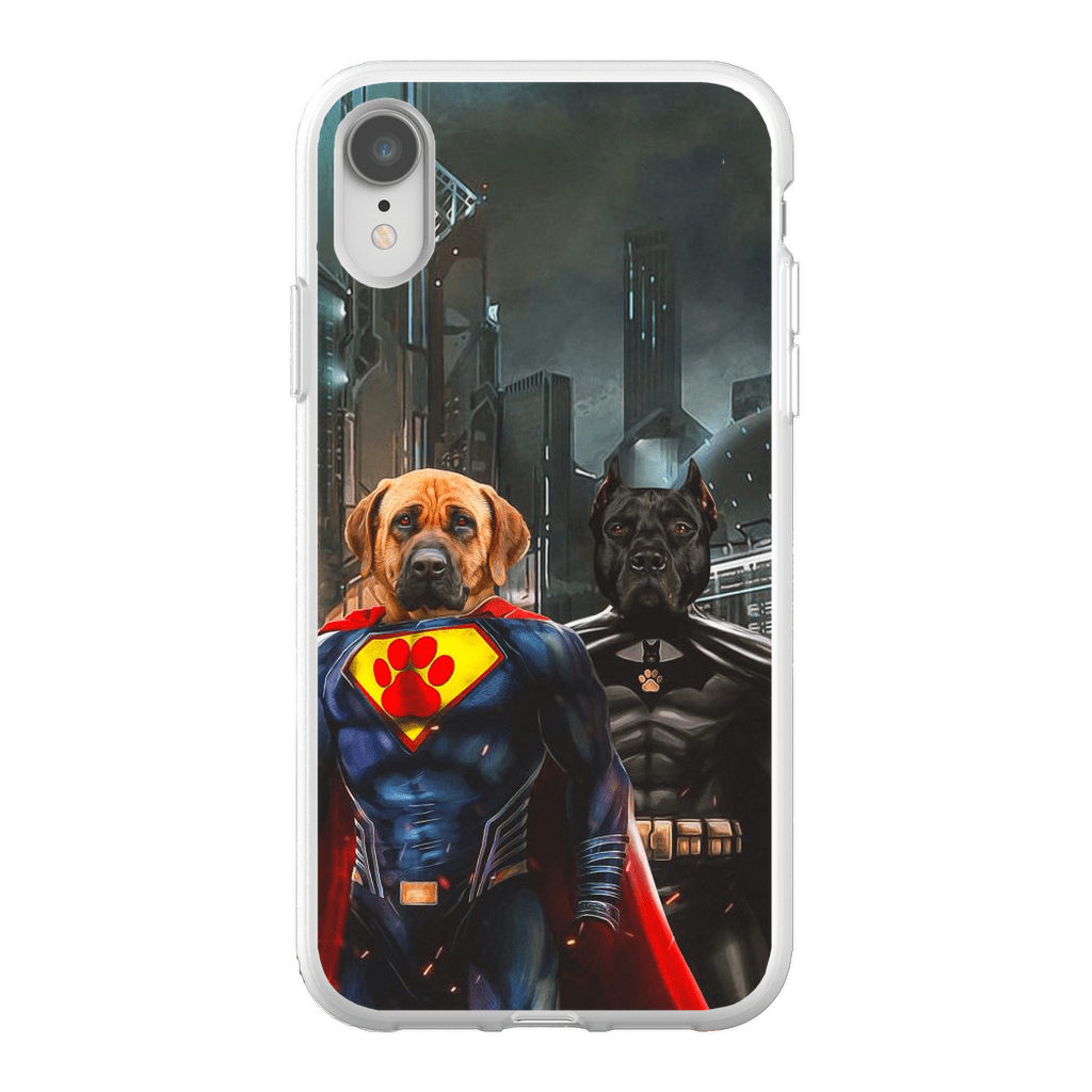 &#39;Superdog &amp; Batdog&#39; Personalized 2 Pet Phone Case