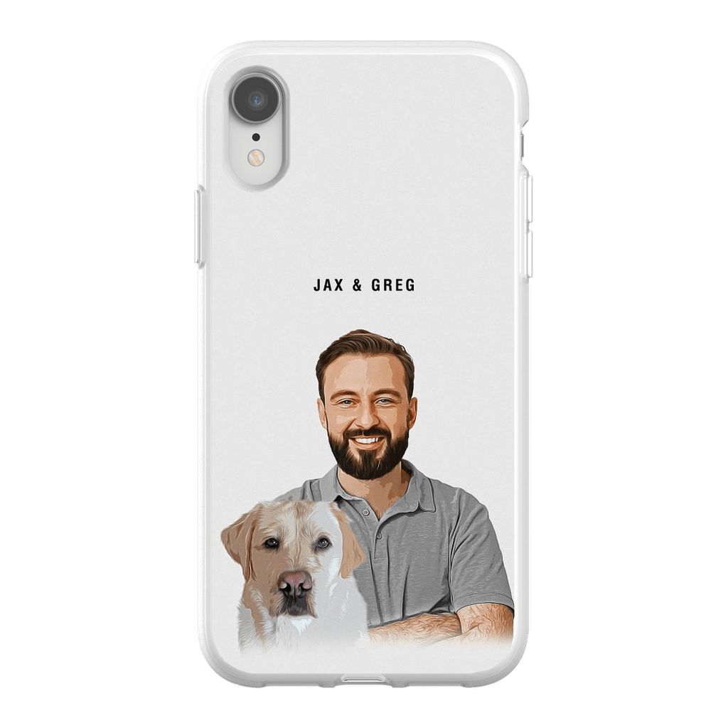 Funda moderna personalizada para teléfono para mascotas y humanos