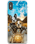 'Harley Wooferson' Funda para Móvil Personalizada con 2 Mascotas