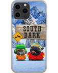 'South Bark' Personalized 2 Pet Phone Case