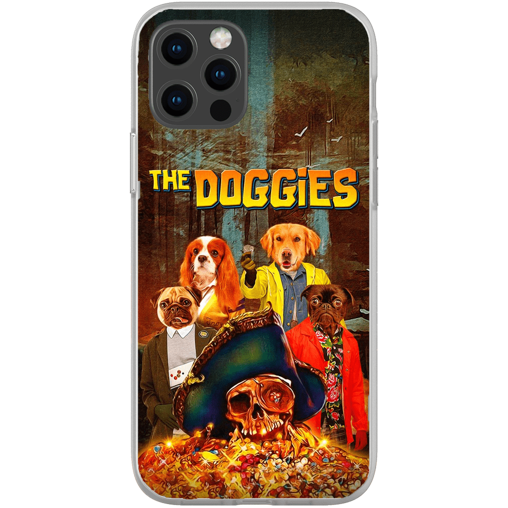 &#39;The Doggies&#39; Personalized 4 Pet Phone Case